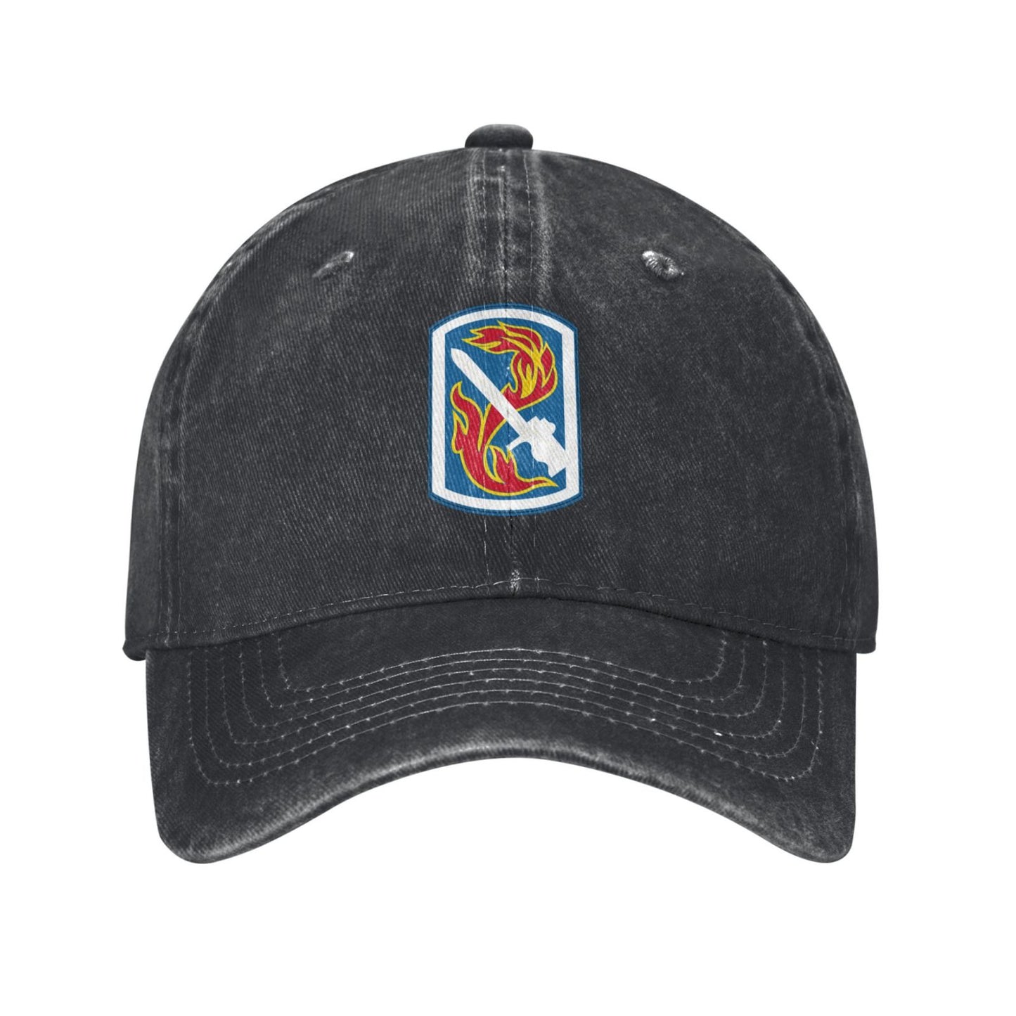 US Army 198th Infantry Brigade Printed unisex baseball cap adjustable cap outdoor sun hats trucker hat