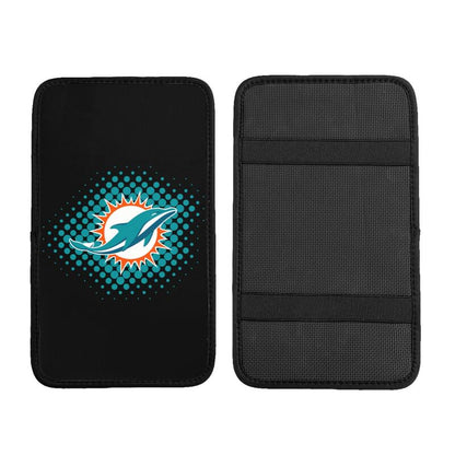 Miami Dolphins Printed car armrest box cushion armrest protective cover