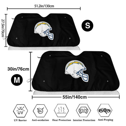 San Diego Chargers 3 Print is suitable for front Car windshield sunshades Car windshield sunshades