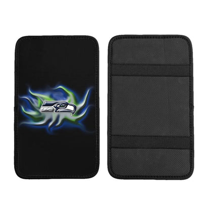 Car armrest box pad Seattle Seahawks 1 Printed central armrest box pad protective pad
