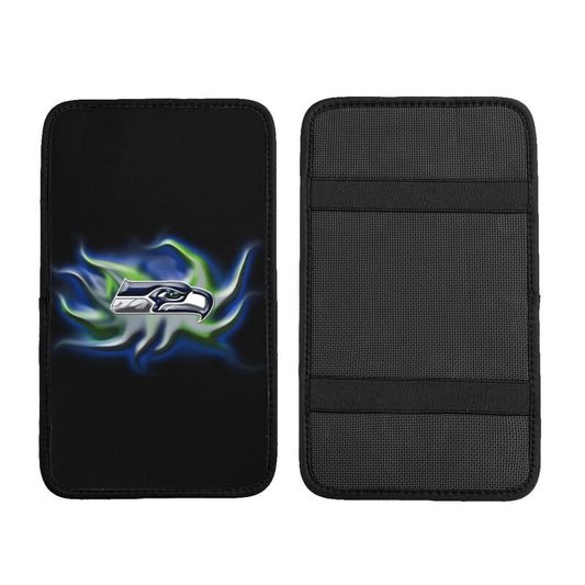 Car armrest box pad Seattle Seahawks 1 Printed central armrest box pad protective pad
