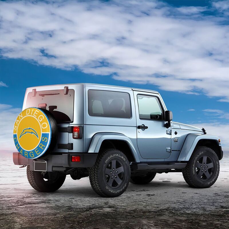 San Diego Chargers Printed tire protection cover car spare tire dust protection covers