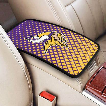Minnesota Vikings Car handrail box cushion Personalized printed car armrest cover
