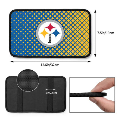 Pittsburgh Steelers Car handrail box cushion Personalized printed car armrest cover