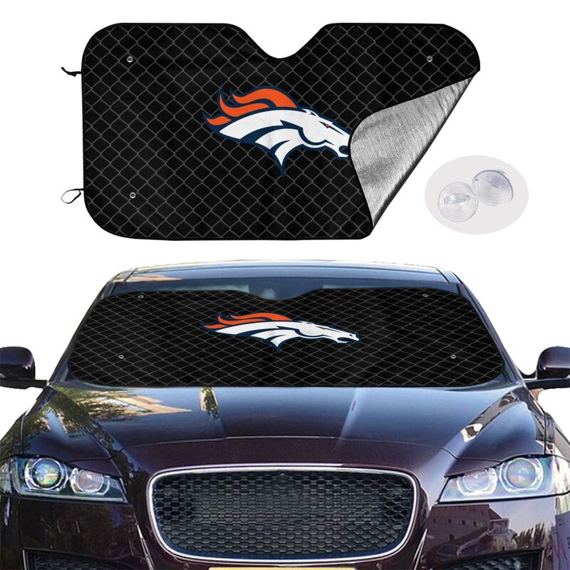 Denver Broncos Print Car windshield sunshades is suitable front Car windshield sunshades