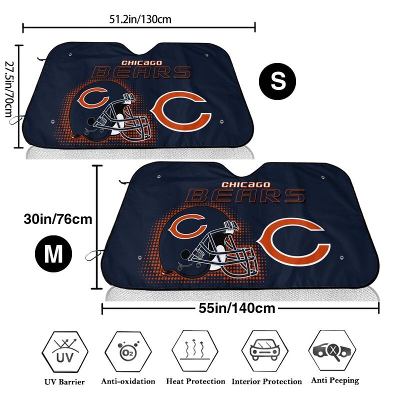 Chicago Bears Printing Car windshield sunshades is suitable car front windshield sunshades