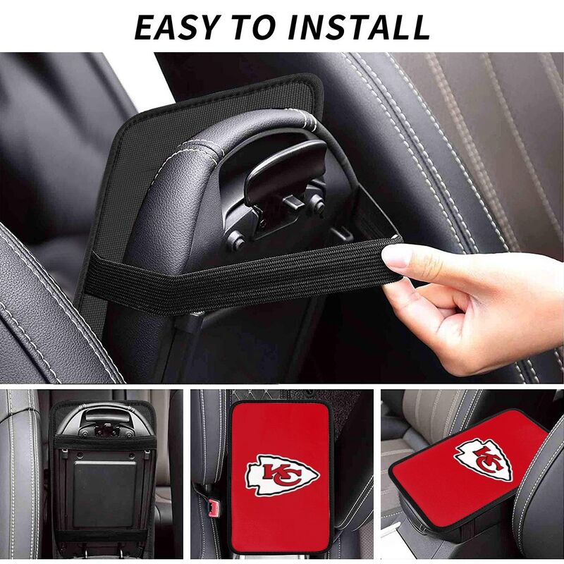 Kansas City Chiefs Printed car armrest box pad elbow protection pad