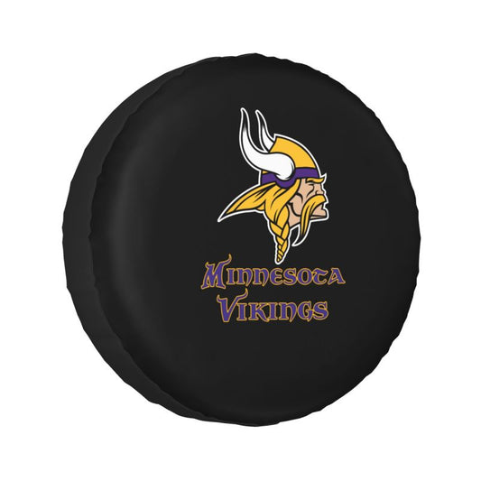 Minnesota Vikings 4 Car tire protective cover waterproof and dustproof tire cover