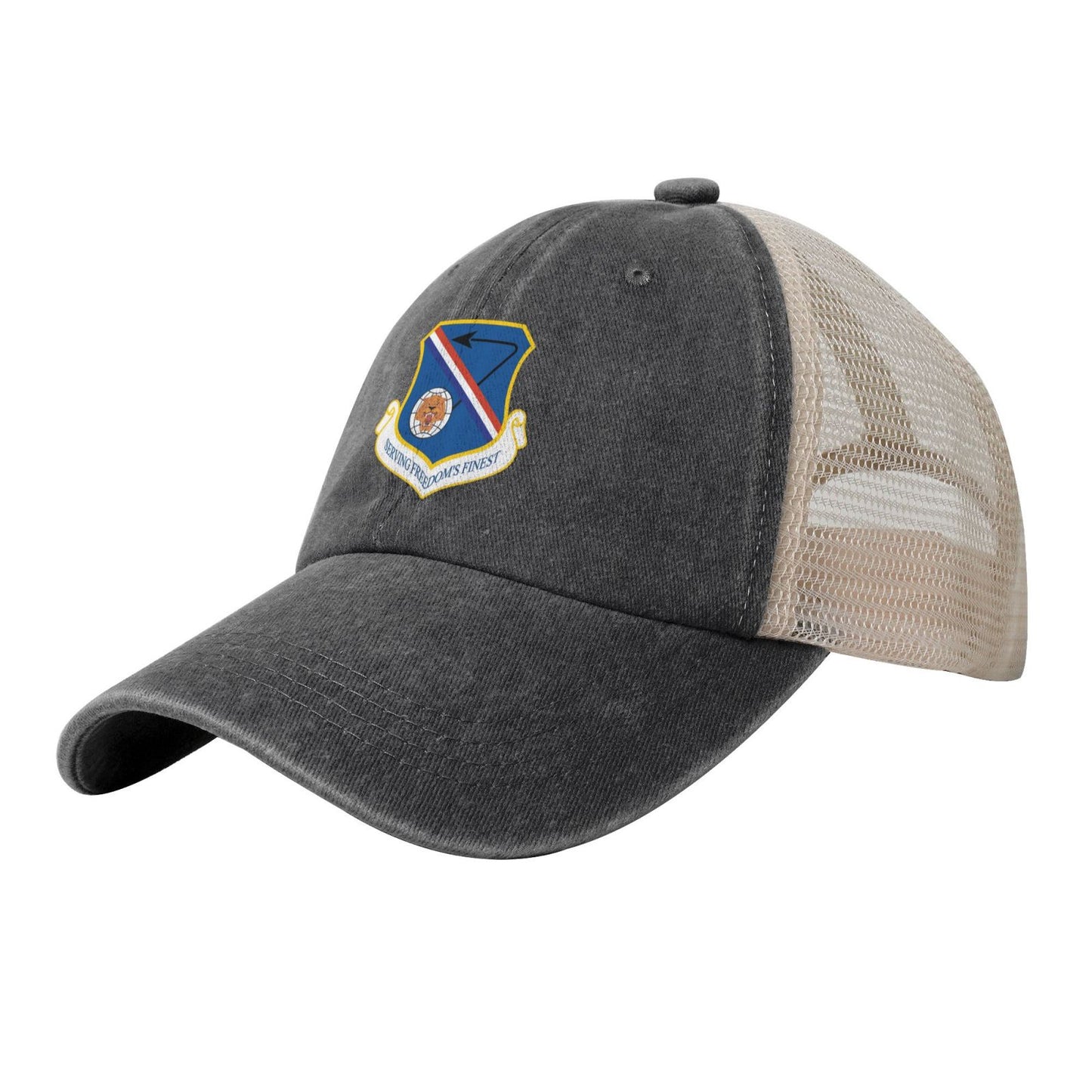 377th Air Base Wing Printed unisex baseball cap adjustable grid baseball cap veteran gift