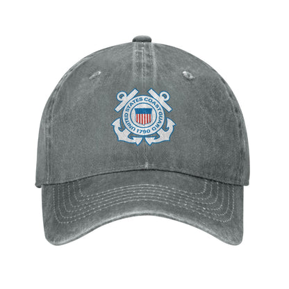 United States Coast Guard Printed unisex baseball cap adjustable cap outdoor sunshade trucker hat