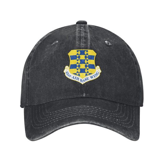 61st Air Base Wing Printed unisex baseball cap adjustable cap veteran gift