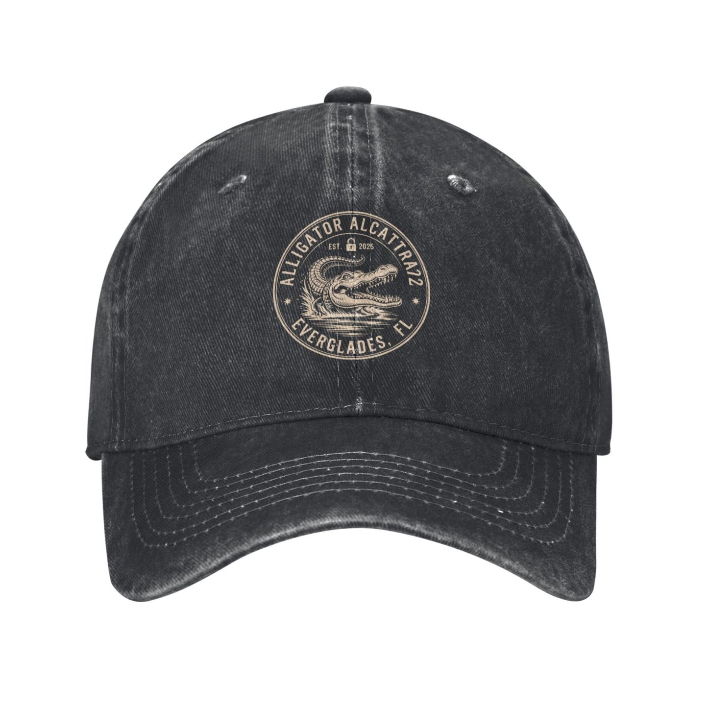 Alligator Alcatraz Everglades Printed unisex baseball cap outdoor hats adjustable cap trucker gift hat