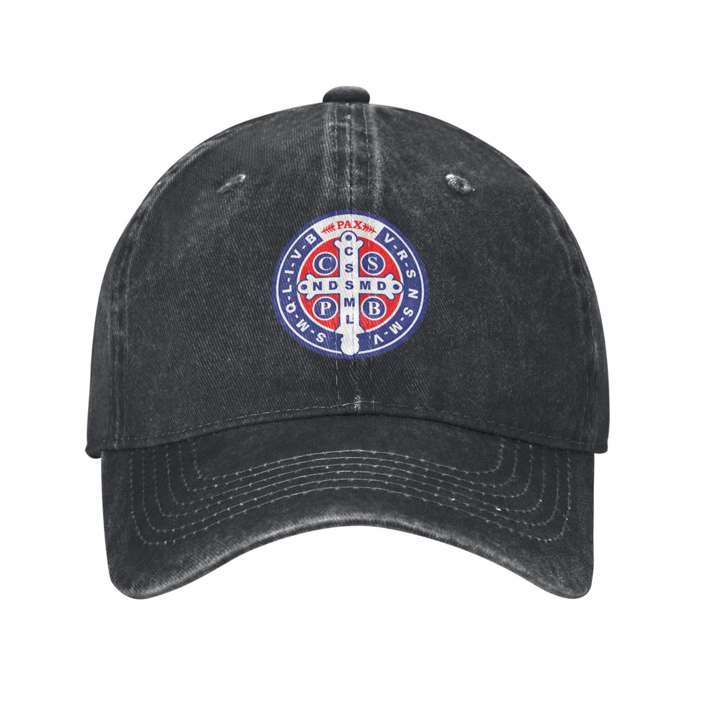Saint Benedict Medal Printed unisex baseball cap adjustable cap outdoor sun hats trucker hat