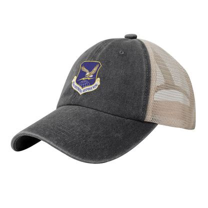 615th Contingency Response Wing Printed unisex baseball cap adjustable grid baseball cap veteran gift