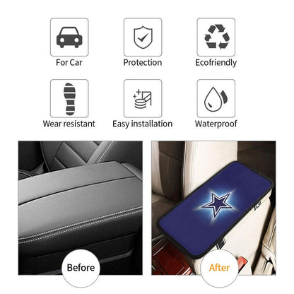 Car armrest box pad Dallas Cowboys 4 Printed central armrest box cushion protective pad