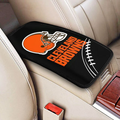 Cleveland Browns2 Printed car center armrest box pad anti slip pad