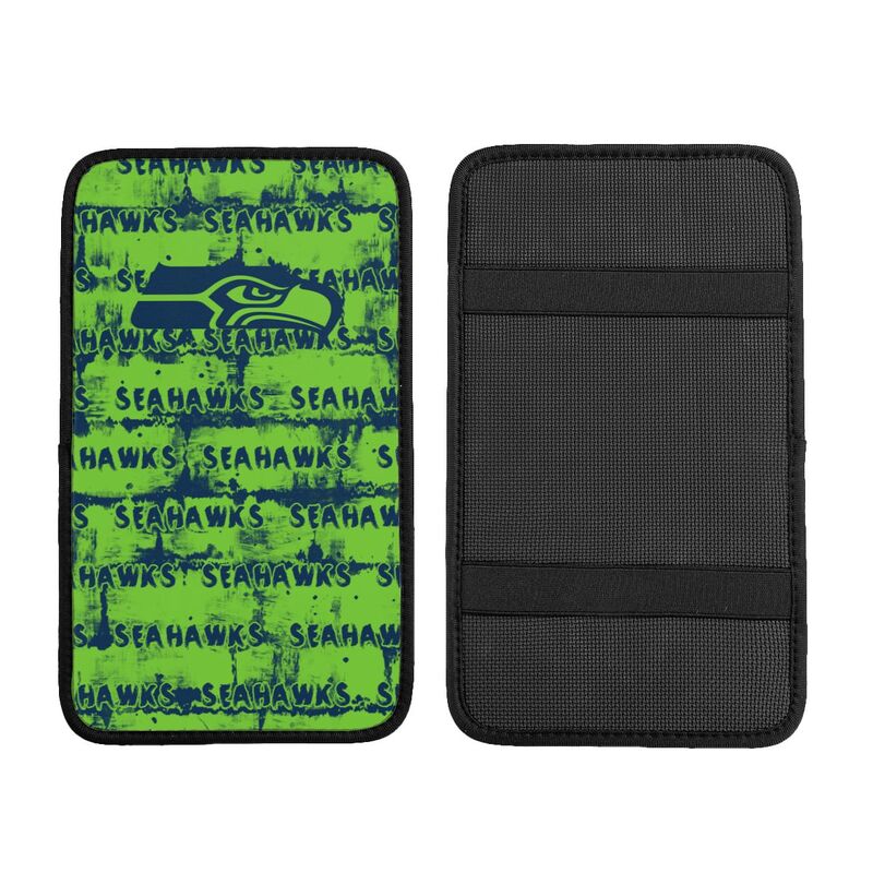 Seattle Seahawks print Car armrest box protective cover car center console armrest pad