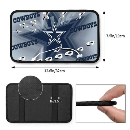 Car armrest box pad Dallas Cowboys8 Printed central armrest box pad anti slip pad