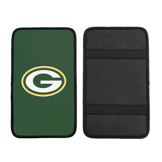 Car armrest box pad Green Bay Packers Printed central armrest box pad protective pad