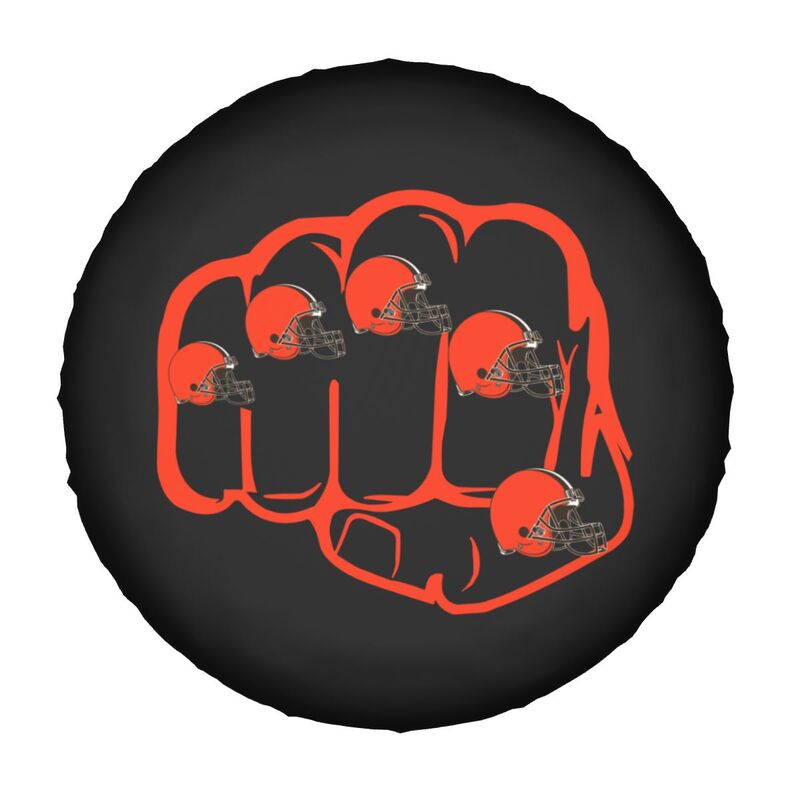 Cleveland Browns Print tire protection cover car spare tire dust protection covers