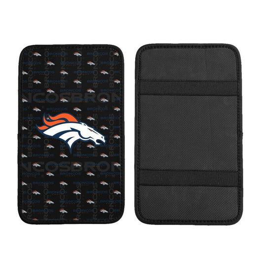 Denver Broncos printed Car handrail cushion Personalized car armrest cover