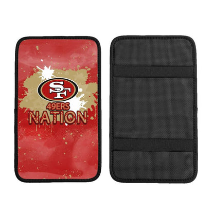 San Francisco 49ers print car center console armrest pad Car armrest box protective cover