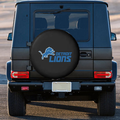 Detroit Lions 3 Car tire protective cover waterproof and dustproof tire cover