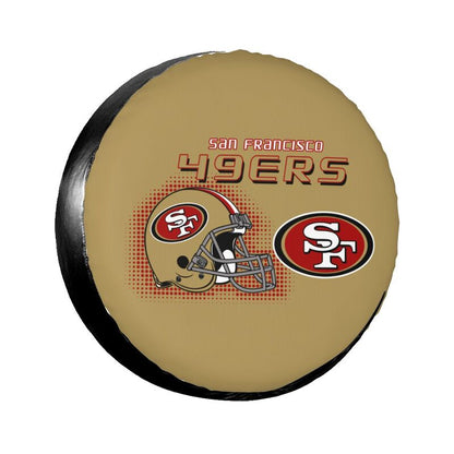 San Francisco 49ers Print car tire protection cover car spare tire dust protection covers