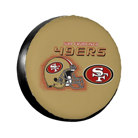 San Francisco 49ers Print car tire protection cover car spare tire dust protection covers