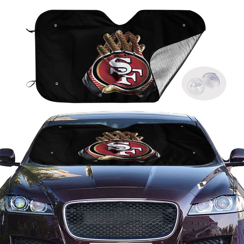 San Francisco 49ers Printed suitable for front Car windshield sunshades Car windshield sunshades