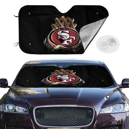 San Francisco 49ers Printed suitable for front Car windshield sunshades Car windshield sunshades
