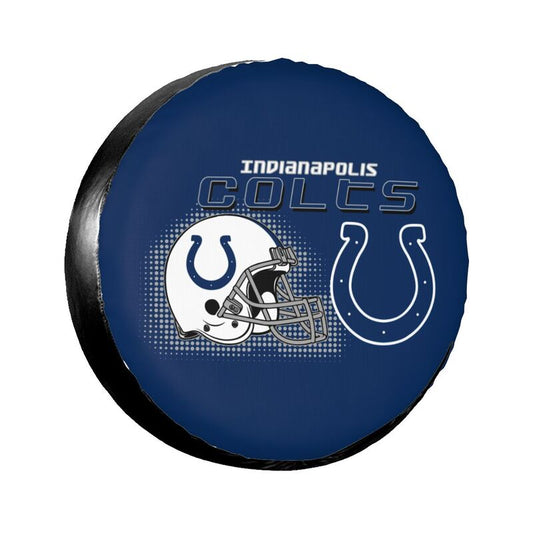 Indianapolis Colts Print car tire protection cover car spare tire dust protection covers