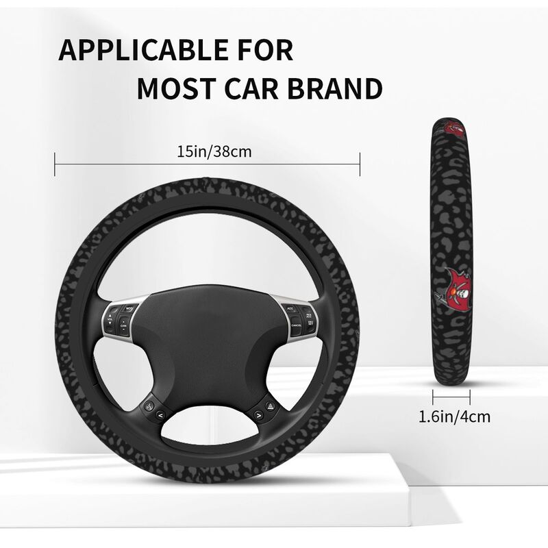 Tampa Bay Buccaneers Printed elastic steering wheel cover car anti-skid cover