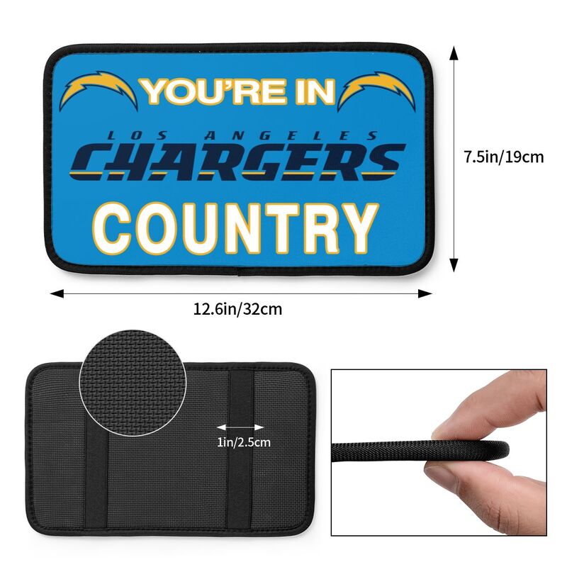 San Diego Chargers Printed car armrest box pad elbow support pad