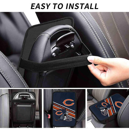 Chicago Bears Print armrest protective cover car armrest box cushion