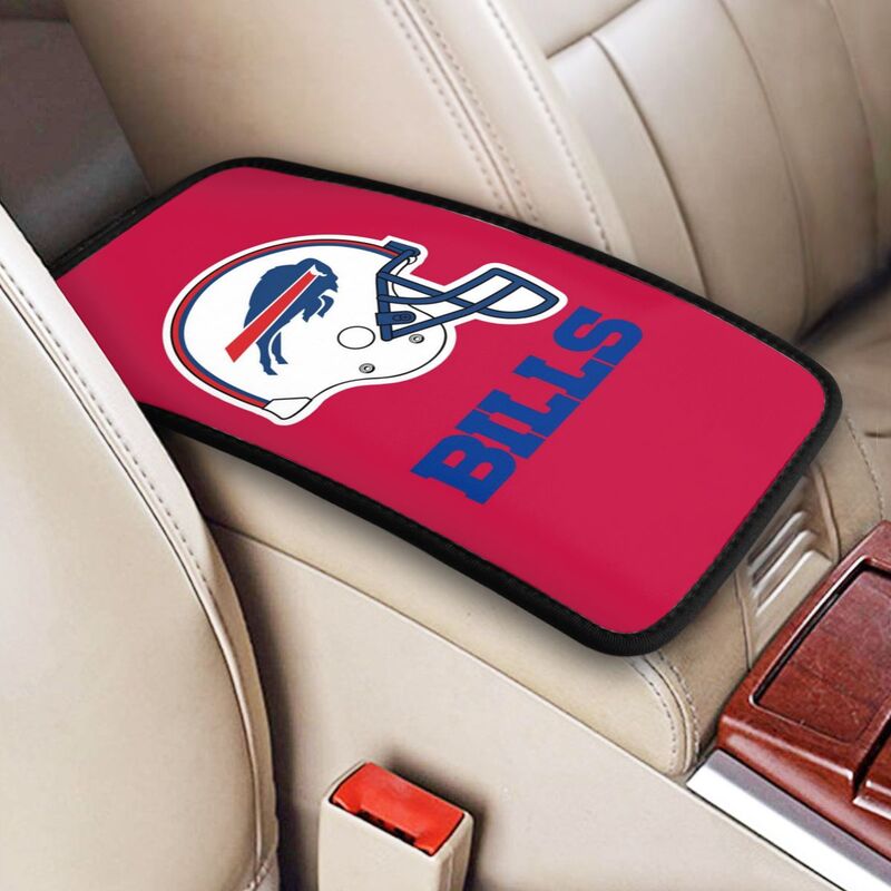 Car armrest box pad Buffalo Bills Printed center armrest box pad protective pad