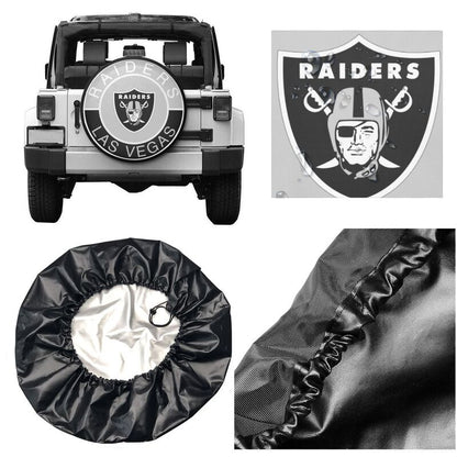 Las Vegas Raiders Printed tire protection cover car spare tire dust protection cover