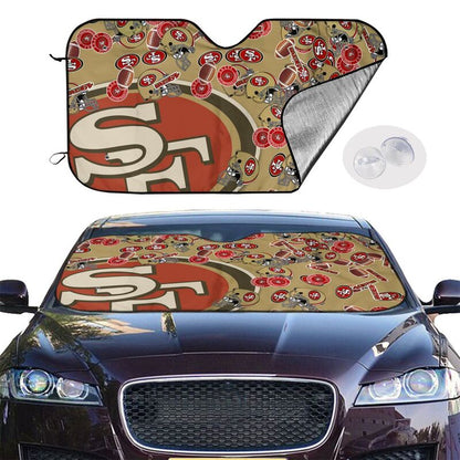 San Francisco 49ers Print multiple sizes car windshield sunshade panel car windshield sunshade cover