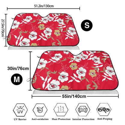 Kansas City Chiefs Printed car windshield sunshade front windshield sunshade (multi size)