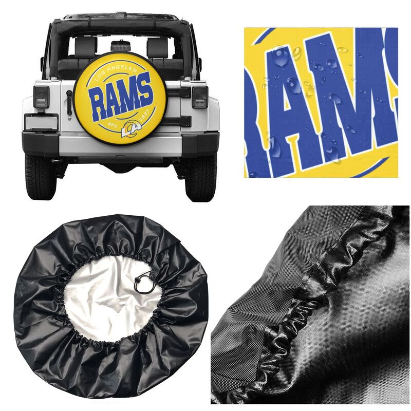 Los Angeles Rams Printing car tire protection cover car spare tire dust protection cover