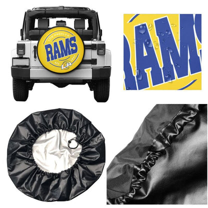 Los Angeles Rams Printing car tire protection cover car spare tire dust protection cover