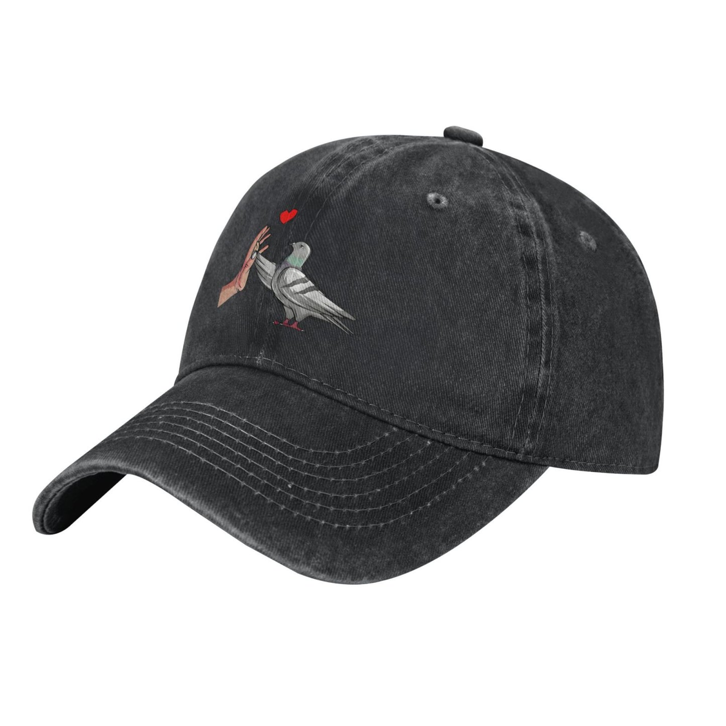 Pigeon Print Printed unisex baseball cap adjustable cap outdoor sun hats trucker hat