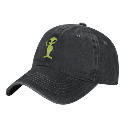 A Small Alien Printed unisex baseball cap adjustable cap outdoor sun hats trucker hat