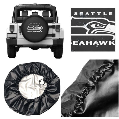 Seattle Seahawks 3 Printing tire protection cover car sun protection tire protection covers