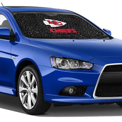 Kansas City Chiefs Printed Car windshield sunshades is suitable front Car windshield sunshades