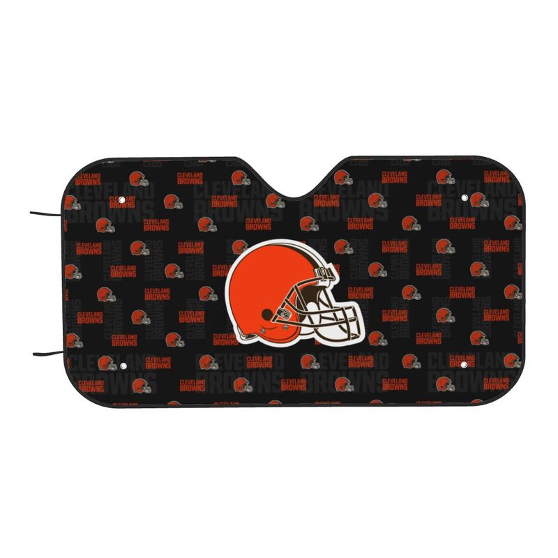Cleveland Browns Printed is suitable for front Car windshield sunshades Car windshield sunshades