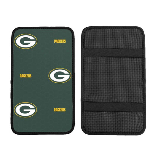 Car armrest box pad Green Bay Packers Printed center armrest box pad protective pad