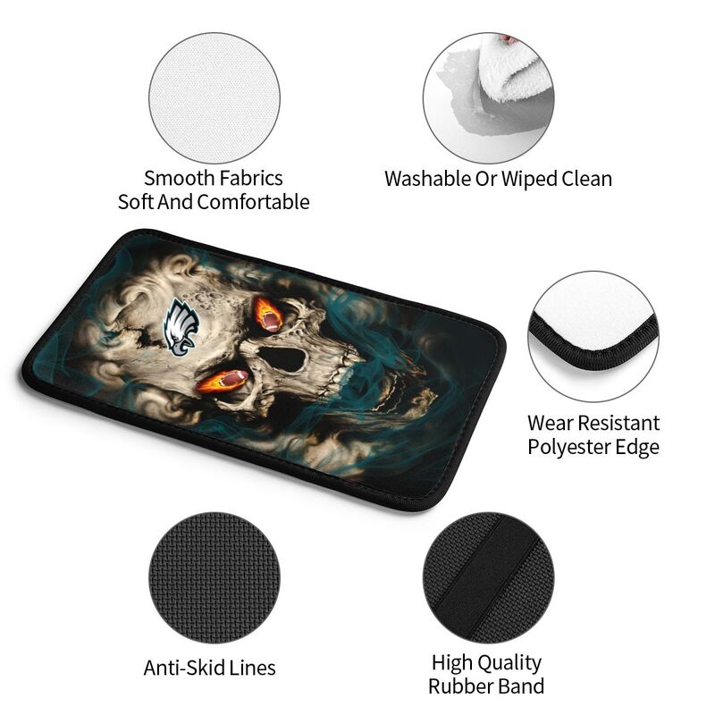 Philadelphia Eagles Printed car armrest box pad elbow support anti slip pad