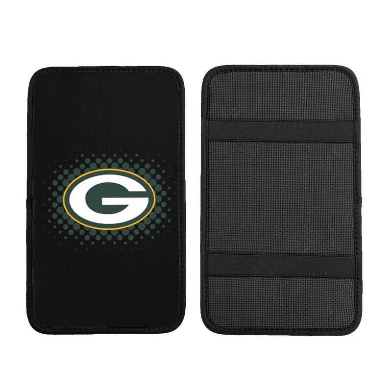 Green Bay Packers Printed car armrest box cushion armrest protective cover