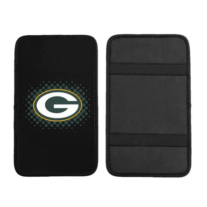 Green Bay Packers Printed car armrest box cushion armrest protective cover